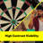 Viper Bristle Dartboard with Darts, 17.75 Inch Regulation Sisal Set