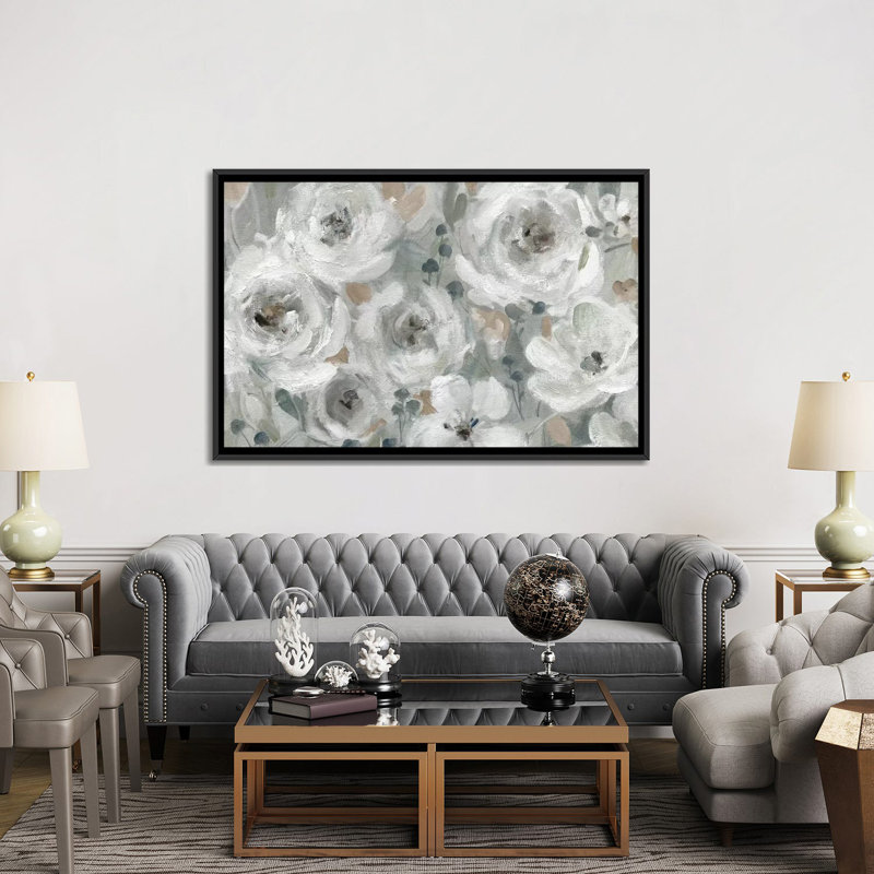«Neutral Symphony» par Carol Robinson - reproduction imprimée, Pas de tapis, H 40 po x l 60 po x 1,5 po