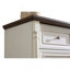 Commode 10 tiroirs pour chambre à coucher avec base en bois et bordure en bois, commode rustique en bois rustique, commode de rangement pour chambre à coucher, salon