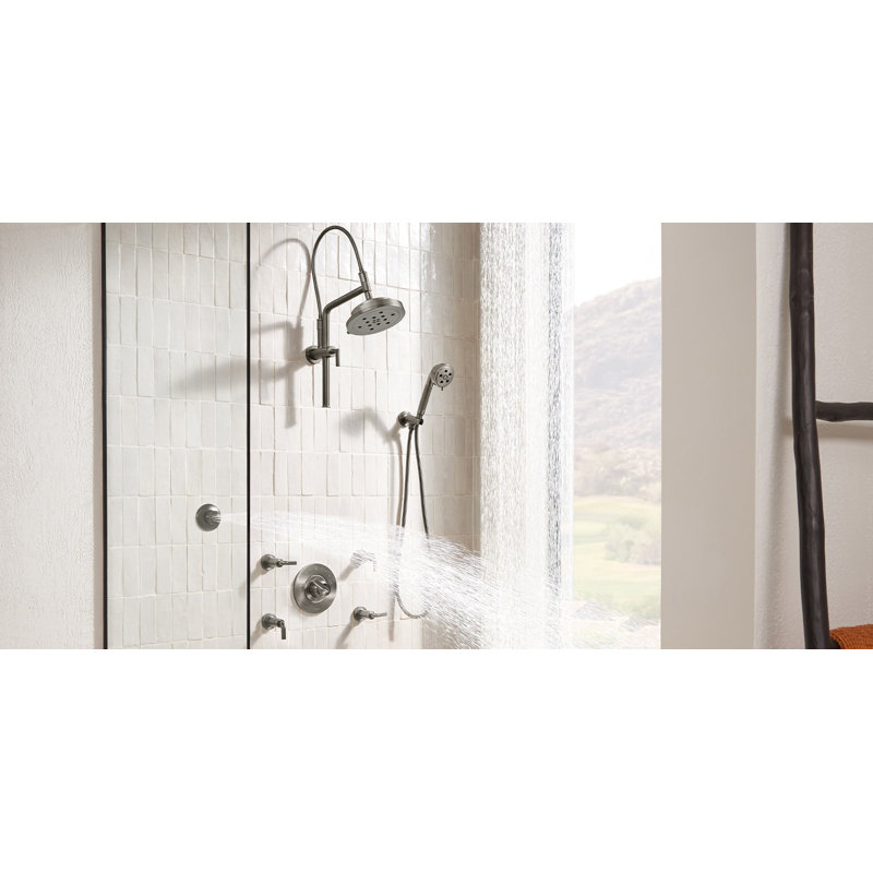Litze® 4-Function Raincan Showerhead with H2OKinetic® Technology, Chrome