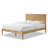 Besan Solid Wood Bed Frame with Headboard-121839103-121839101