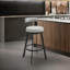 Tabouret de comptoir pivotant moderne avec confort rembourré-131376392