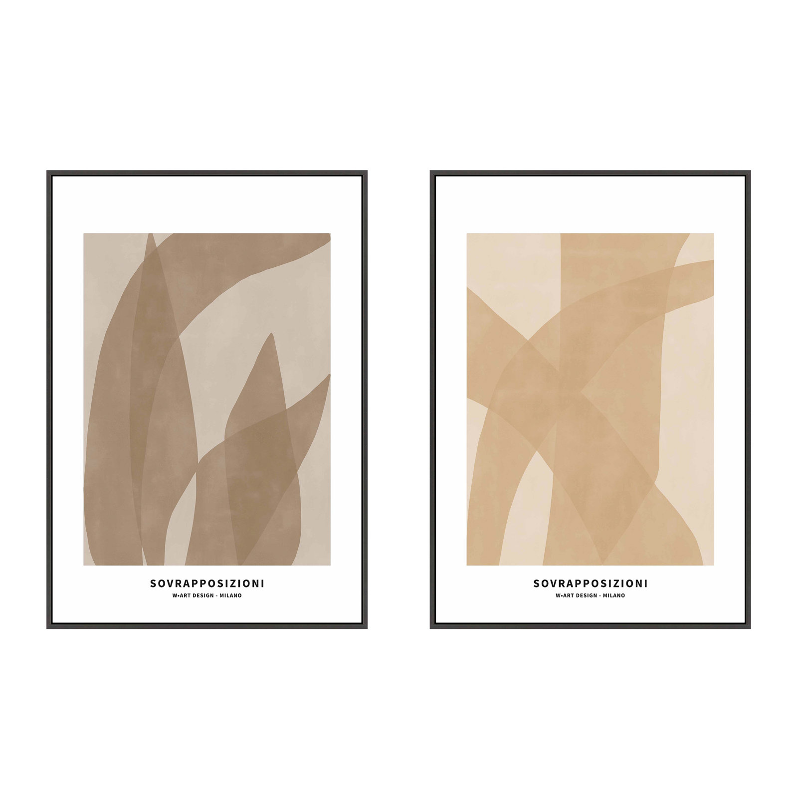 Marine Flora 1 And 2, Black, 20" H x 14" W x 1.25" D