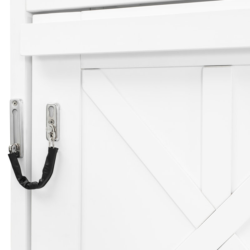 Grand lit blanc pour le mur, avec rangement spacieux, caractéristiques à rayures en losange et fixation murale convenant à un matelas de 6 à 8 pouces, avec rayures, support de 600 lb