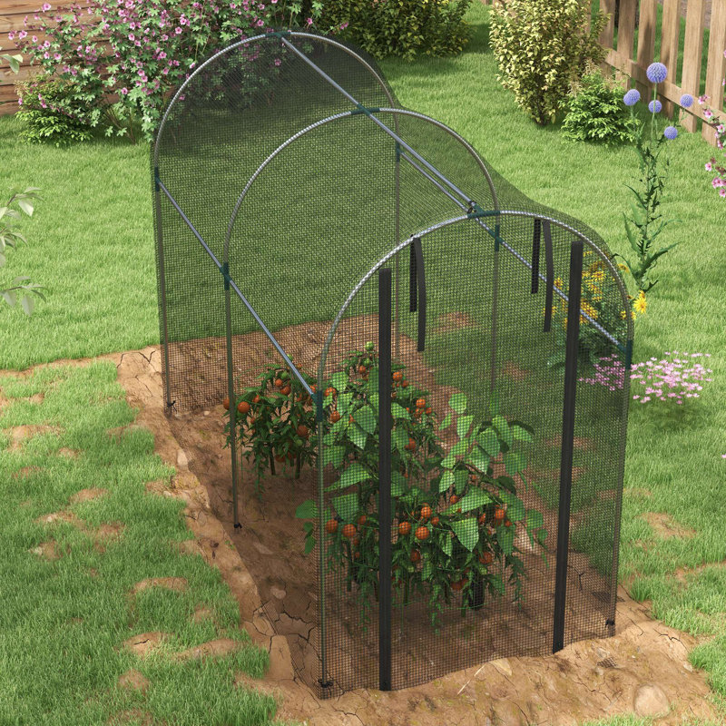 Hobby Crop Cage, Black, 96"D