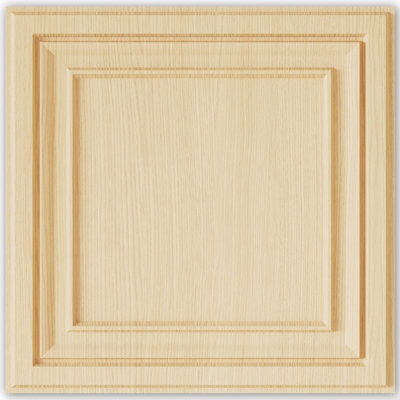 Carreaux de plafond en PVC Homlux 2 pi x 2 pi feuille de plastique collée en bois convenant aux plafonds décoratifs de cuisine, de salon et de maison (paquet de 48, 192 pieds carrés)