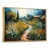 Toile avec cadre flottant or