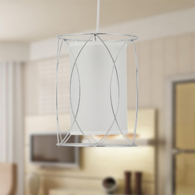 24 cm H Novelty Pendant Shade ( Uno ) in White