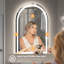 Lunara UL Certified Arch Wall Mirror, LED Bathroom Vanity Mirror with Dimmable 3-Color Lighting & Anti-Fog-1309742248