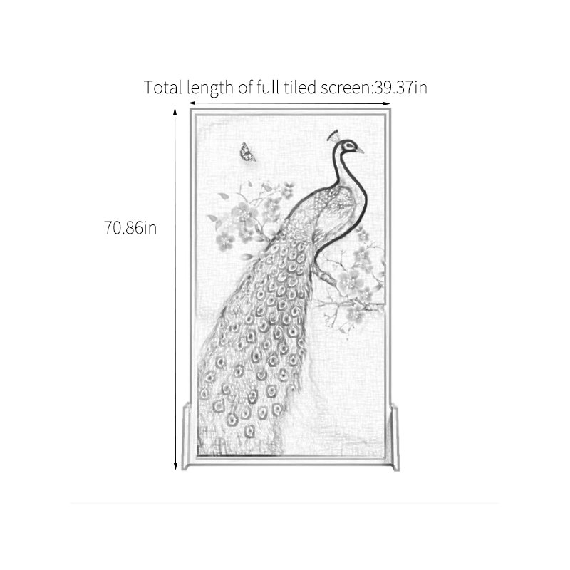 Lonnita, H 70,86 po x l 39,37 po x P 1,18 po