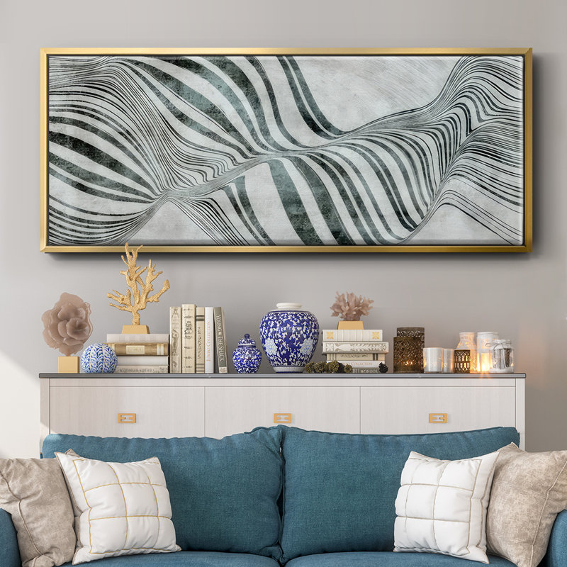 Forme de bulle - Framed Canvas, 8" H x 20" W
