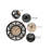 Classic Round Plastic Wall Clock 12 Inches - Brown