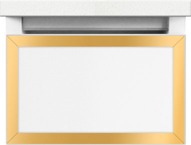 Profiles Framed 12.13" Single Bathroom Vanity Base, Full Drawer, Yes, Matte White/Matte Black