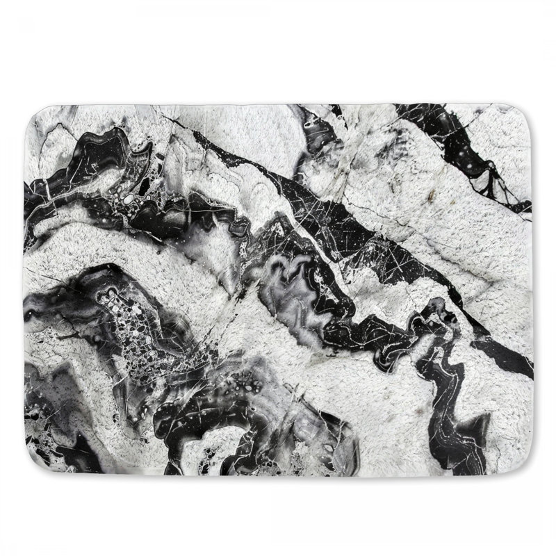 Tapis de bain en marbre, L 17 po x L 24 po