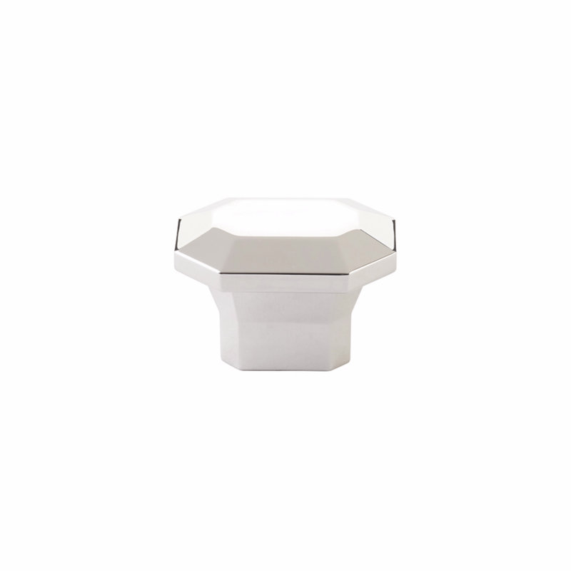 Riviera Circle Knob, Polished Nickel