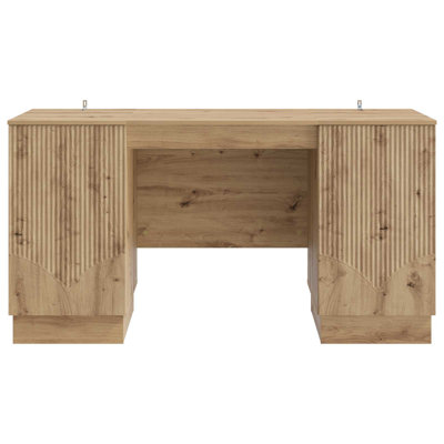  Desk With Shelf With Storage With Door Engineered Wood Furniture Sets