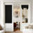  100% Linen Blackout French Door Curtains, Farmhouse Privacy Door Window Covering, Room Darkening Blinds Thermal Insulated Shades for Bedroom, 1 Panel-156940532-156940534
