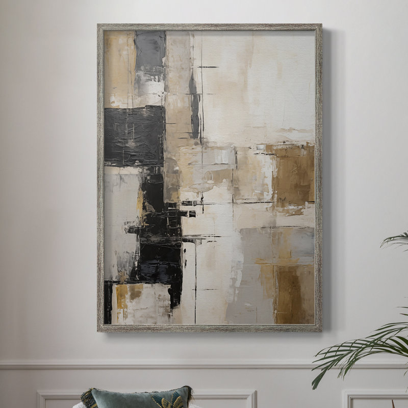 ABSTRACT Series CD Framed Print - Solid Wood, 21" H x 17" W