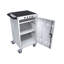 Mobile Charging Cart And Cabinet For Tablets Laptops 35-Device -Silver-528310442