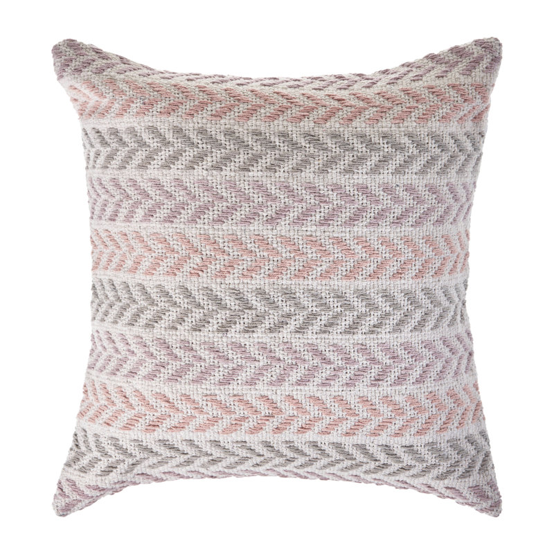 Coussin 100% coton tissé à la main, Mauve / Rose, Housse de coussin seulement - sans coussin