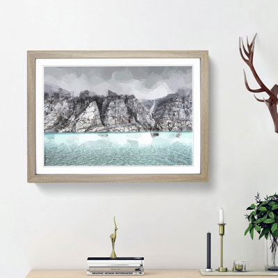 Fog over Baffin Island in Canada in Abstract - Picture Frame Graphic Art Print