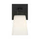 Libre Single Light Glass Steel Dimmable Armed Sconce