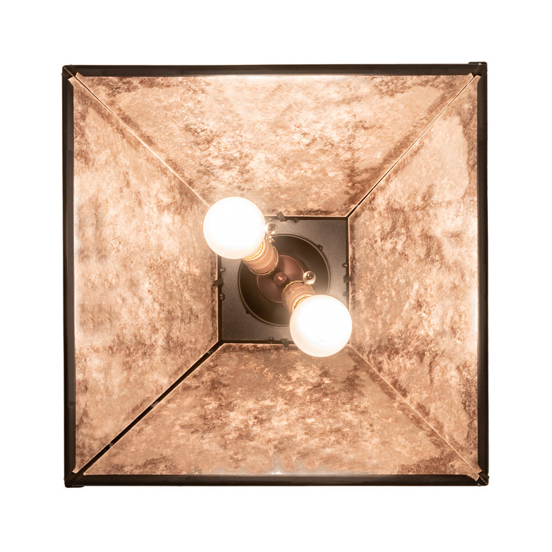 Greenbriar Oak 1 - Light Pendant, Silver Mica, Textured Black, 44" H x 22" W x 22" D