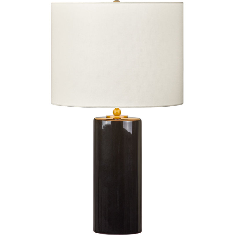 Lauren 26 Table Lamp, Black Ceramic