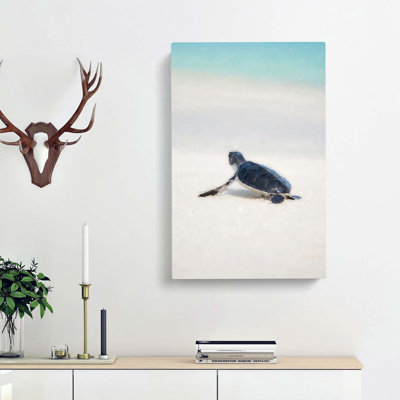 New Born Sea Turtle in Abstract - Wall Art