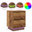 Bedside Cabinet 39 X 34.5 X 50 Cm Engineered Wood-15829560