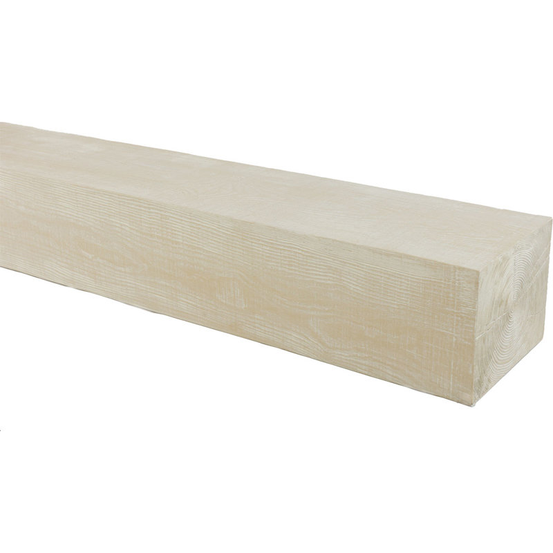 Manteau de cheminée Rustic Sawn Heritage Timber, Vanille Chai, H 7,5 po x l 66 po x P 9,5 po