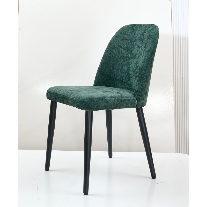 Ensemble de 2 chaises sans accoudoirs, Vert foncé, 2