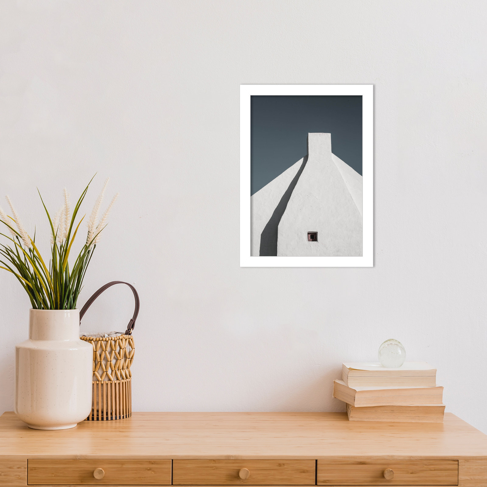 Ruebin "Archi Tek 02" Print, White, 13" H x 10" W
