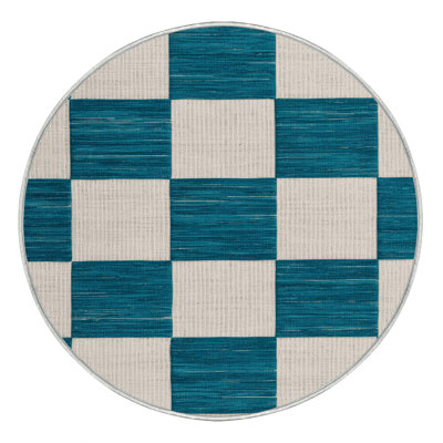 Tapis beige à carreaux lavable à la machine