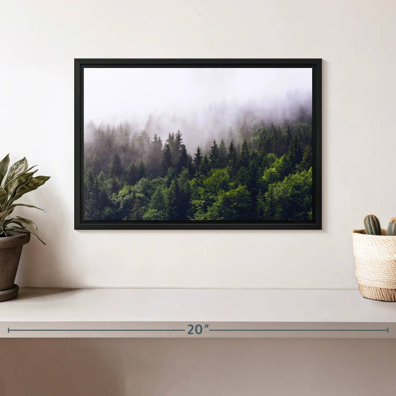 Misty Pine Forest, 9" H x 13" W