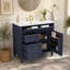Meuble-lavabo moderne de 36 pouces avec lavabo supérieur, grand espace de rangement et design minimaliste élégant pour une utilisation efficace de l'espace.-600713664
