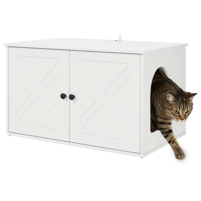 50.5cm H Cat Tree, Gloss White