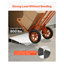 Rampe de seuil de porte en alliage d'aluminium - élévation de 2 pouces, capacité de 800 lb, finition argentée pour fauteuils roulants, scooters et vélos
