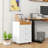 Drawer Home Office Storage Cabinet, Office Drawer On Wheels With Removable Tray, Under Desk Printer Stand With Storage,
