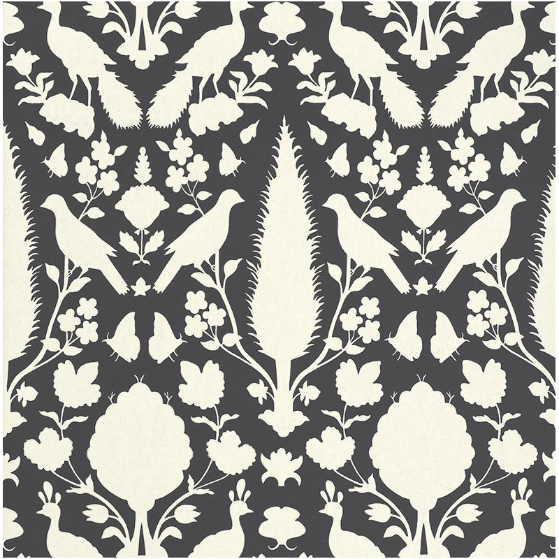 Chenonceau Wallpaper, Charcoal