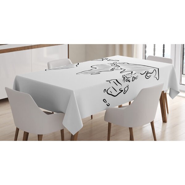 Bless international Rectangle Mixed Polyester Tablecloth | Wayfair