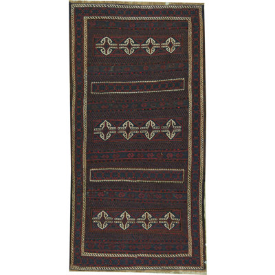 Hand-Knotted High-Quality Black Area Rug