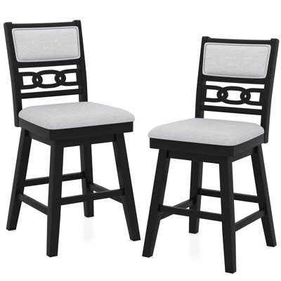 Chaises pivotantes de 25 po à hauteur de comptoir avec dossier creux rembourré