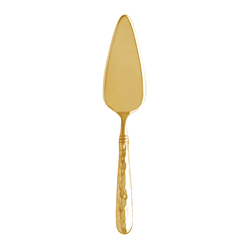 Martellato Stainless Steel Cake Server, Gold