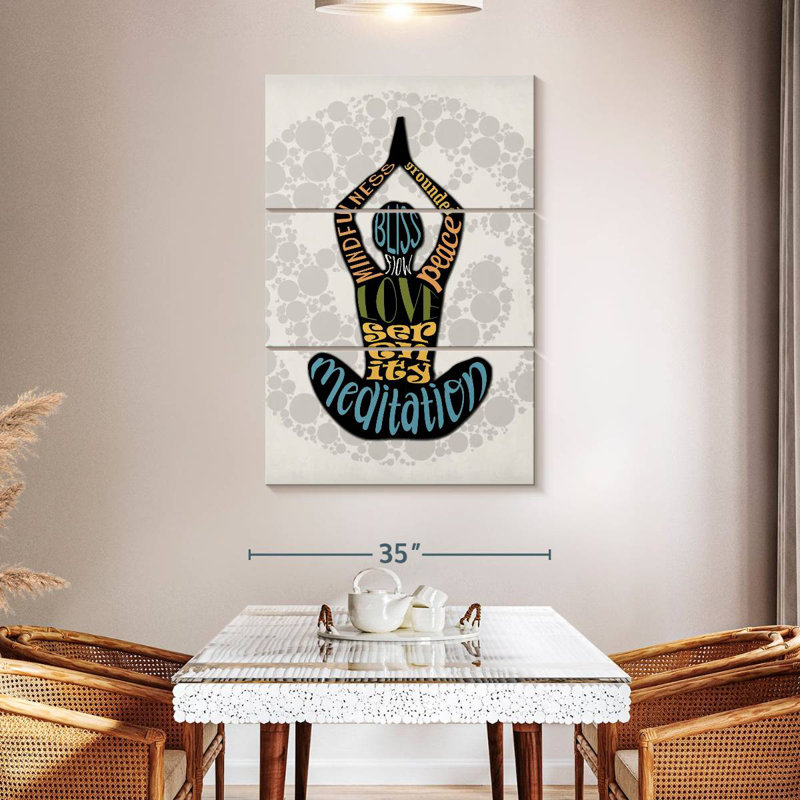 Senne Mindfulness Typography, 50" H x 32" W