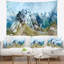 Photographie alpes eté panorama tapisserie-28483118