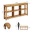 Console 63 pouces en bois massif avec 6 cubes de rangement-337988982
