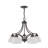 Annete 5 - Light Steel Dimmable Chandelier-22741709