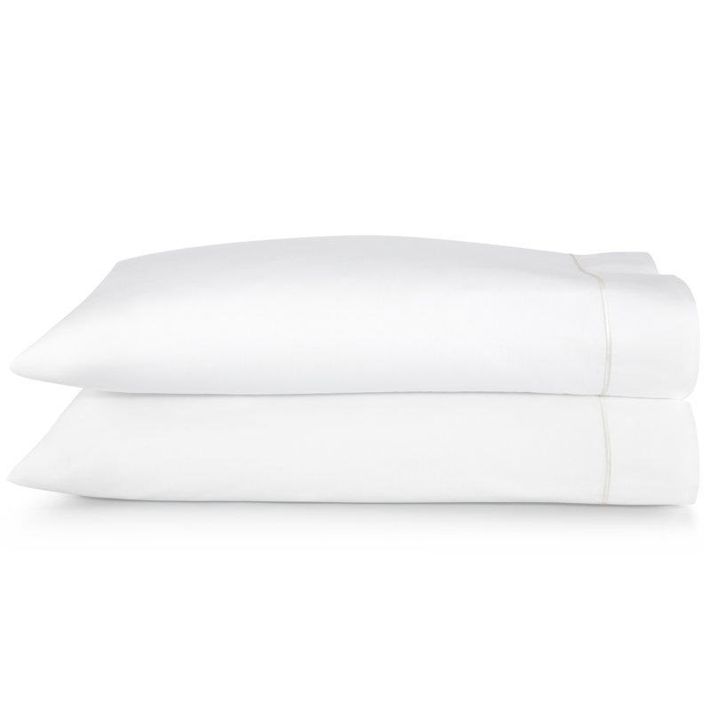 Boutique 200 Thread Count 100% Cotton Percale Pillowcase, Pearl, Standard