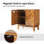 Armoires Mid-Century modernes de 30 po de largeur avec tablettes réglables et portes magnétiques à pousser-1366895737